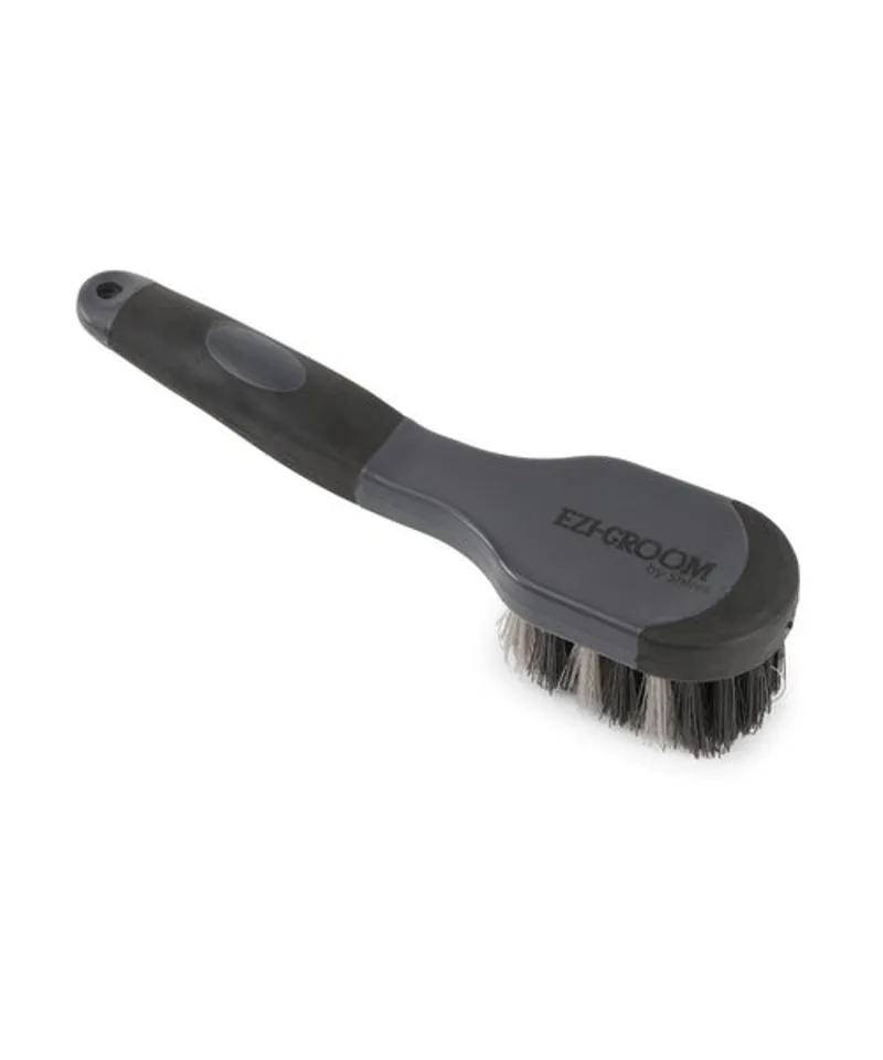 Shires EZI-GROOM Grip Bucket Brush in Black